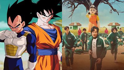 Imagem da notícia Assim seriam os personagens de Dragon Ball no universo de Round 6: Truque de Goku e Vegeta na Batatinha Frita faz todo sentido