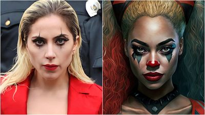Imagem da notícia Taylor Swift como Arlequina? Inteligência artificial imagina cantoras pop que poderiam substituir Lady Gaga no filme do Coringa