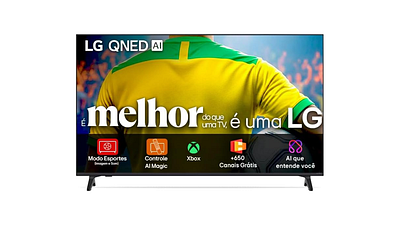 Imagem da notícia R$200 OFF! Smart TV LG QNED 4K de 50" aparece com desconto exclusivo na Amazon