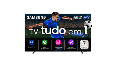 Imagem da notícia Para fechar o carrinho: Samsung Vision AI TV 55" QLED Ultra 4K fica 15% mais barata na Black Friday do Mercado Livre