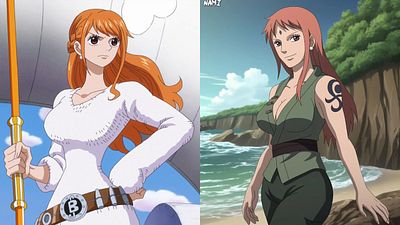 Imagem da notícia Assim seriam os personagens de One Piece se fossem ninjas em Naruto - Mihawk seria da Akatsuki