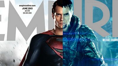 Imagem da notícia O Homem de Aço: Superman e General Zod rivalizam em capa de revista