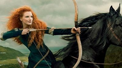 Imagem da notícia Jessica Chastain integra a série de celebridades fotografadas no papel de personagens da Disney