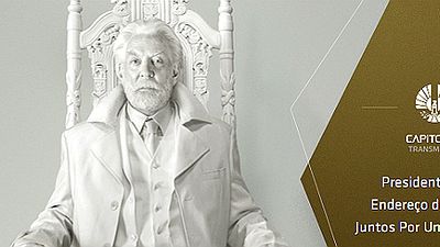 Imagem da notícia Jogos Vorazes: A Esperança - Parte 1: Presidente Snow ameaça habitantes de Panem em vídeo legendado