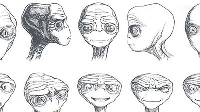 Imagem da notícia Desenhista divulga arte conceitual de E.T. - O Extraterrestre
