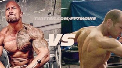 Imagem da notícia Dwayne Johnson e Jason Statham lutam em nova imagem de Velozes & Furiosos 7