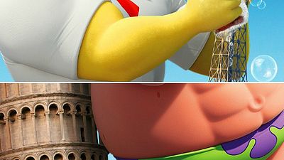 Imagem da notícia Exclusivo: Enfim, Bob Esponja e Patrick na versão 'super-herói' do novo filme