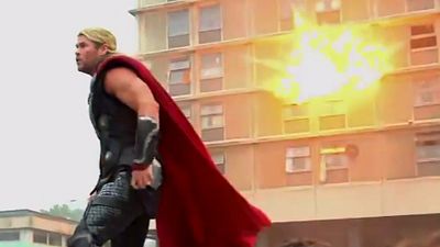 Imagem da notícia "Super-heróis e destruição em massa" em vídeo dos bastidores de Os Vingadores 2: A Era de Ultron