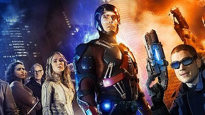 Imagem da notícia Legends of Tomorrow: Primeira arte conceitual tem Flash, Nuclear, Capitão Frio, Eléktron e muito mais!