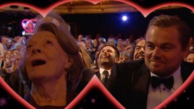 Imagem da notícia BAFTA 2016: Leonardo DiCaprio beija Maggie Smith durante brincadeira de "Dia dos Namorados"
