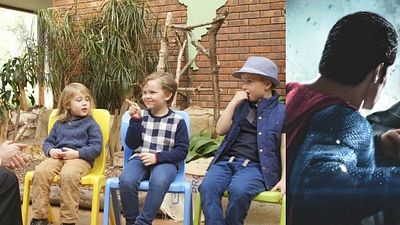 Imagem da notícia Henry Cavill tenta trazer crianças para o lado de Superman na briga contra o Batman