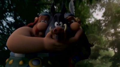 Imagem da notícia Asterix Vs Obelix: Personagens disputam javali em cena inédita de ‘Domínio dos Deuses’ (Exclusivo)