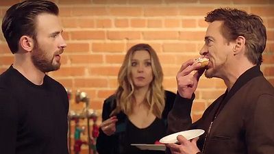 Imagem da notícia Robert Downey Jr. e Chris Evans entram em guerra... pelo último donut