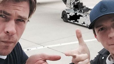 Imagem da notícia Tom Holland tira onda com Chris Hemsworth em treino de acrobacias