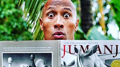 Imagem da notícia Jumanji: Dwayne Johnson divulga primeira arte conceitual de seu personagem
