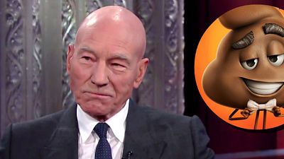 Imagem da notícia Patrick Stewart brinca com seu papel de cocô em Emoji - O Filme: "É o trabalho de uma vida inteira"