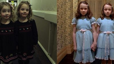 Imagem da notícia Pai usa filhas gêmeas para recriar cena de O Iluminado em corredores de hotéis