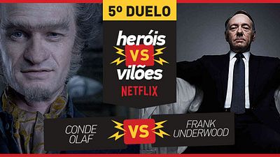 Imagem da notícia VideoFight Heróis vs Vilões: O combate da primeira semifinal é entre Conde Olaf e Frank Underwood