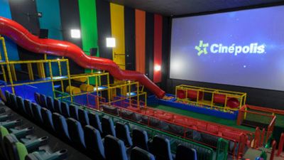 Conheça a ‘Sala Júnior’, experiência que combina cinema e mini parque de diversões para crianças