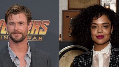 Imagem da notícia MIB: Chris Hemsworth e Tessa Thompson aparecem caracterizados em primeira imagem do filme