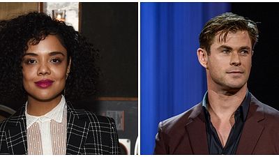 Imagem da notícia Tessa Thompson compartilha foto com Chris Hemsworth em novo Homens de Preto