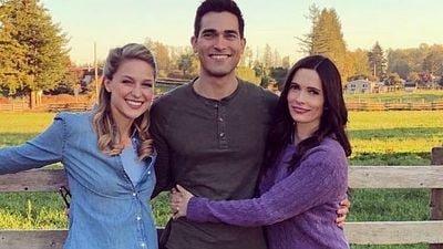 Imagem da notícia Saiu a primeira imagem oficial de Lois Lane (e Superman!) no crossover Arrowverse