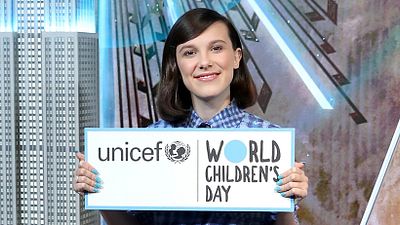 Imagem da notícia Millie Bobby Brown é nomeada embaixadora da Unicef