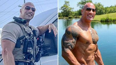 The Rock descobre sósia e comenta: "O cara da esquerda é bem mais legal"