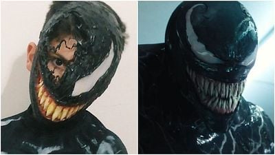 Imagem da notícia Venom - Tempo de Carnificina: Menino se fantasia como Venom e é sensação em sua escola