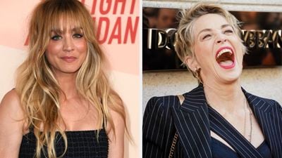 Kaley Cuoco levou tapa na cara de Sharon Stone durante improviso em sua nova série de TV