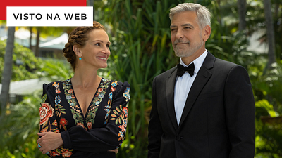 Imagem da notícia Julia Roberts e George Clooney repetiram cena de beijo 80 vezes para seu mais recente filme