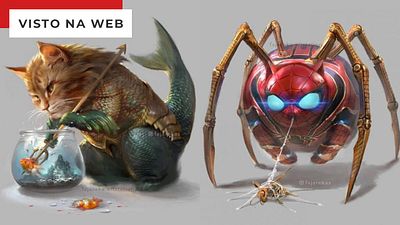 Imagem da notícia Super gatinhos? Artista imagina as versões felinas dos heróis da Marvel e DC