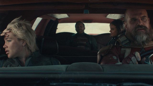 Imagem da notícia "David Harbour odeia filmes independentes!": Com bom humor, Florence Pugh fala sobre o estilo de Thunderbolts* e quem era o mais animado no set da Marvel (Entrevista Exclusiva)