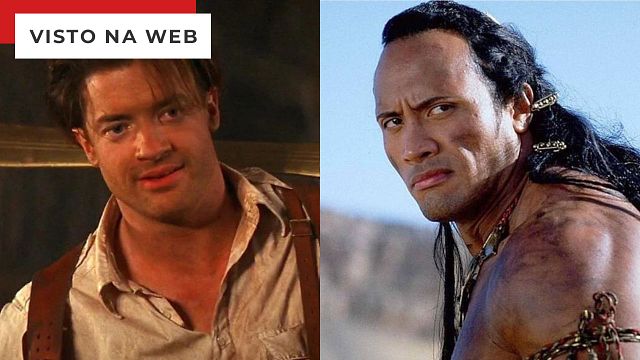 Imagem da notícia Brendan Fraser fez um filme com The Rock... mas só o conheceu meses depois!