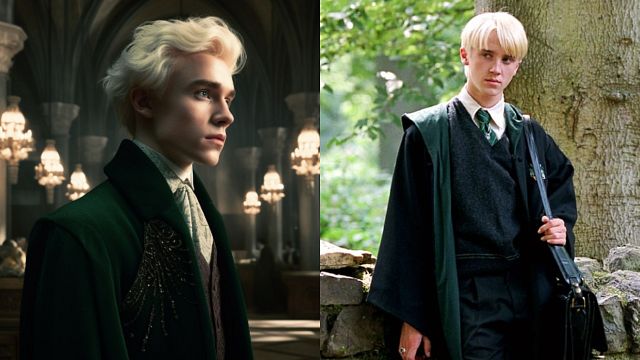 Imagem da notícia Inteligência artificial imagina o Baile de Inverno de Harry Potter inspirado por Bridgerton - e Draco Malfoy causaria inveja no Duque de Hastings