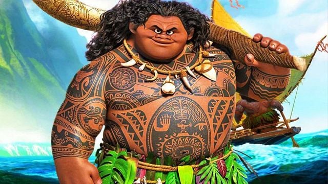 Imagem da notícia O visual de Maui em Moana foi inspirado em uma pessoal real – e é o avô de The Rock! Veja foto