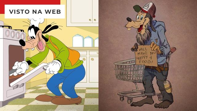 Personagens de desenhos animados clássicos ganham versão "aposentada"