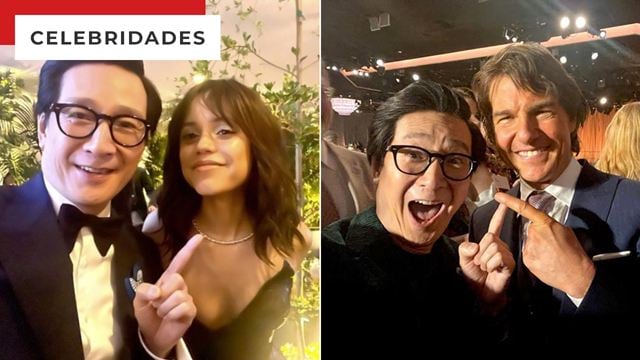 Ke Huy Quan é o rei das selfies com famosos: Confira os registros de seus encontros com Jenna Ortega, Anne Hathaway e mais