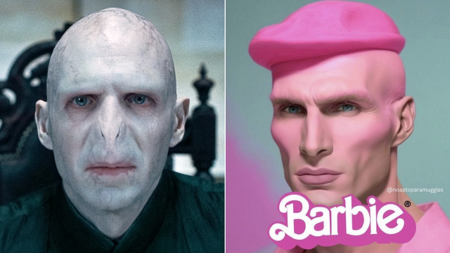 Imagem da notícia Se os personagens de Harry Potter fossem parar no mundo da Barbie, Draco Malfoy seria o pesadelo de Ken