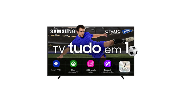 Imagem da notícia Smart TV Samsung 55” Crystal 4K tem queda de preço e vira destaque no Mercado Livre