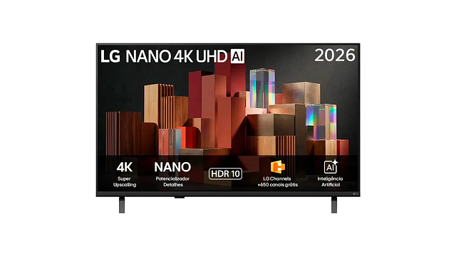 Imagem da notícia Lançamento do ano em oferta! Smart TV LG NANO AI com 4K Ultra HD fica 35% abaixo do preço no Mercado Livre