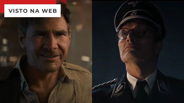 Indiana Jones 5: Harrison Ford rejuvenescido enfrenta vilão nazista de Mads Mikkelsen em teaser