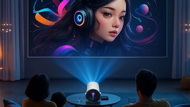 Imagem da notícia Projetor portátil 4K mais vendido do Brasil está com preço imbatível no Mercado Livre