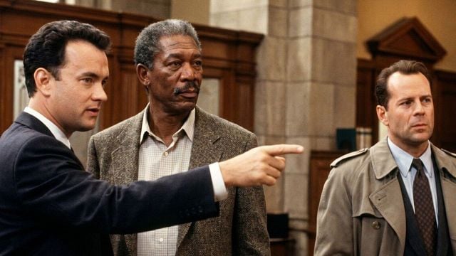 Imagem da notícia "Um pesadelo": Se pudesse, Morgan Freeman apagaria de bom grado este filme com Bruce Willis e Tom Hanks