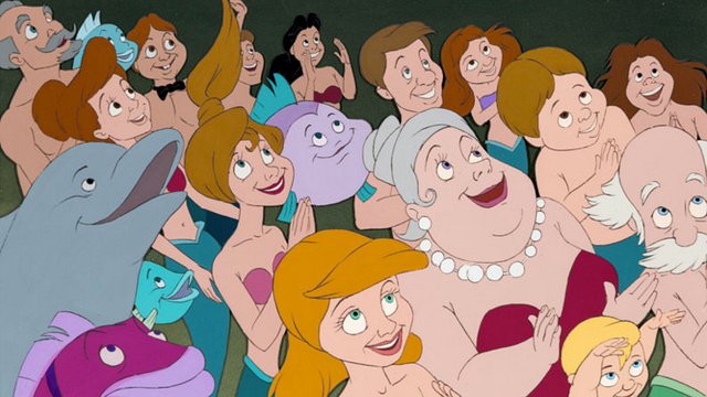 Imagem da notícia Se você pausar A Pequena Sereia neste exato minuto, verá 3 personagens que não deveriam estar no fundo do mar