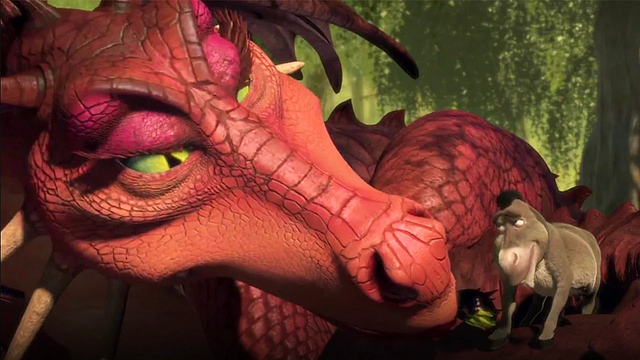 Imagem da notícia O que o dragão de Shrek se tornou quando Burro bebeu a poção “Felizes para sempre”?