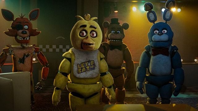 Conjunto de 5 bonecos de ação da FNAF inspirado nos bonecos de