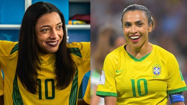 Imagem da notícia Médico diário e treino 3 vezes ao dia: Como Alice Carvalho se transformou na jogadora Marta para novo filme