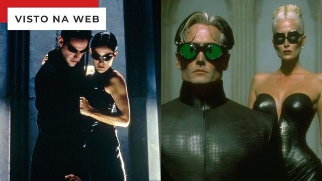 E se Matrix fosse um filme dos anos 1980? Neo e Trinity surgem com visuais impressionantes