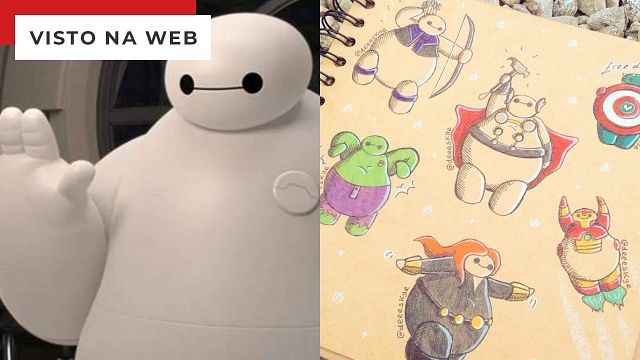 Imagem da notícia A fofura de Baymax, de Operação Big Hero, encontra figurinos icônicos da cultura pop